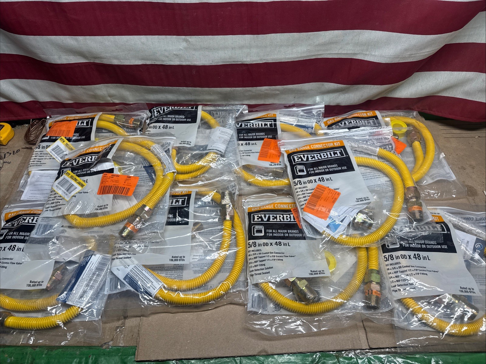 10-PACK EVERBILT GAS RANGE CONNECTOR Kit 5/8" x 48" Indoor/Outdoor All Brands gallery
