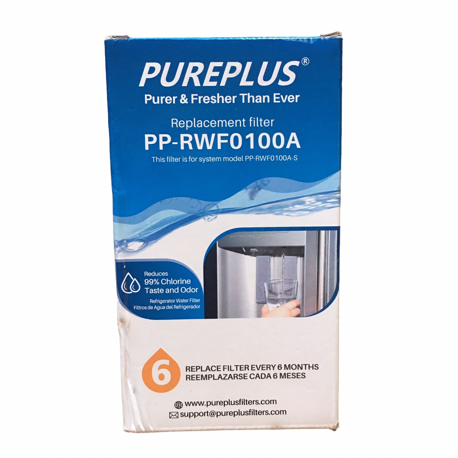 PUREPLUS Replacement Filter PP-RWF0100A Reduces 99% Chlorine Taste & Odor gallery