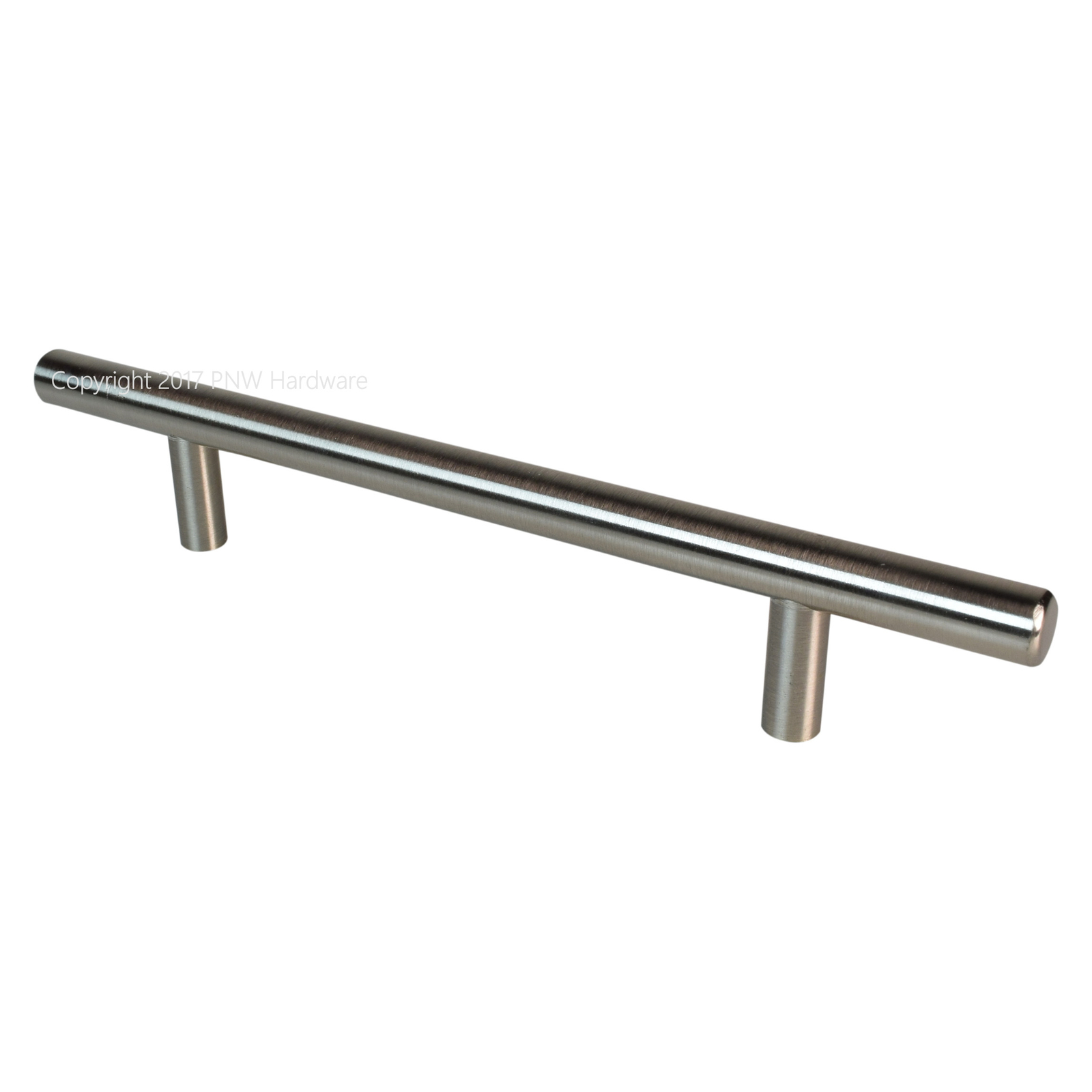8" Jeffrey Alexander 206SN Naples Satin Nickel Bar Pull Cabinet Handle (5"cc) gallery