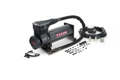 VIAIR 485C High Performance Compressor, Gen 2 | 12V Continuou 200 PSI Black)