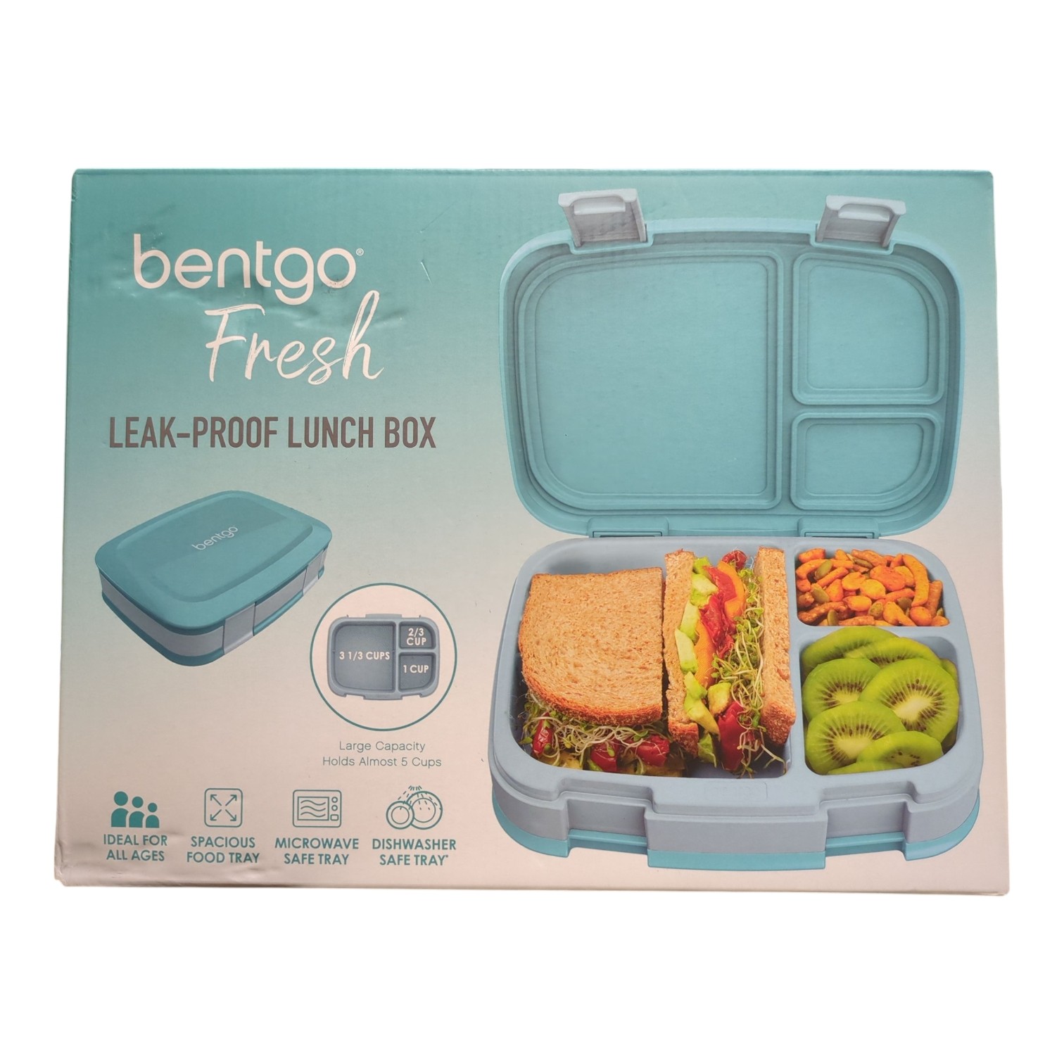 Bentgo Fresh Leak-proof Large Capacity Lunch Box, Teal gallery