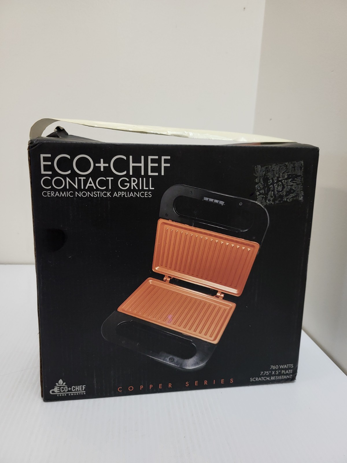 Eco+Chef Contact Grill 760 Watts Copper Series - Ceramic Nonstick Appliance gallery