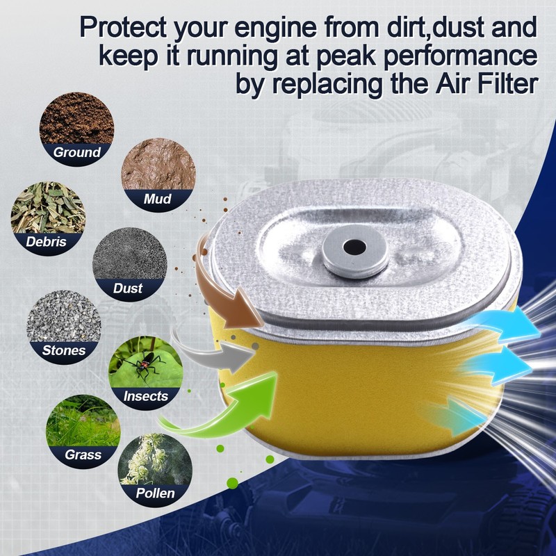 6 PACK AIR FILTER CLEANER ELEMENT For HONDA GX160 GX200 5.5HP 6.5HP ENGINE gallery