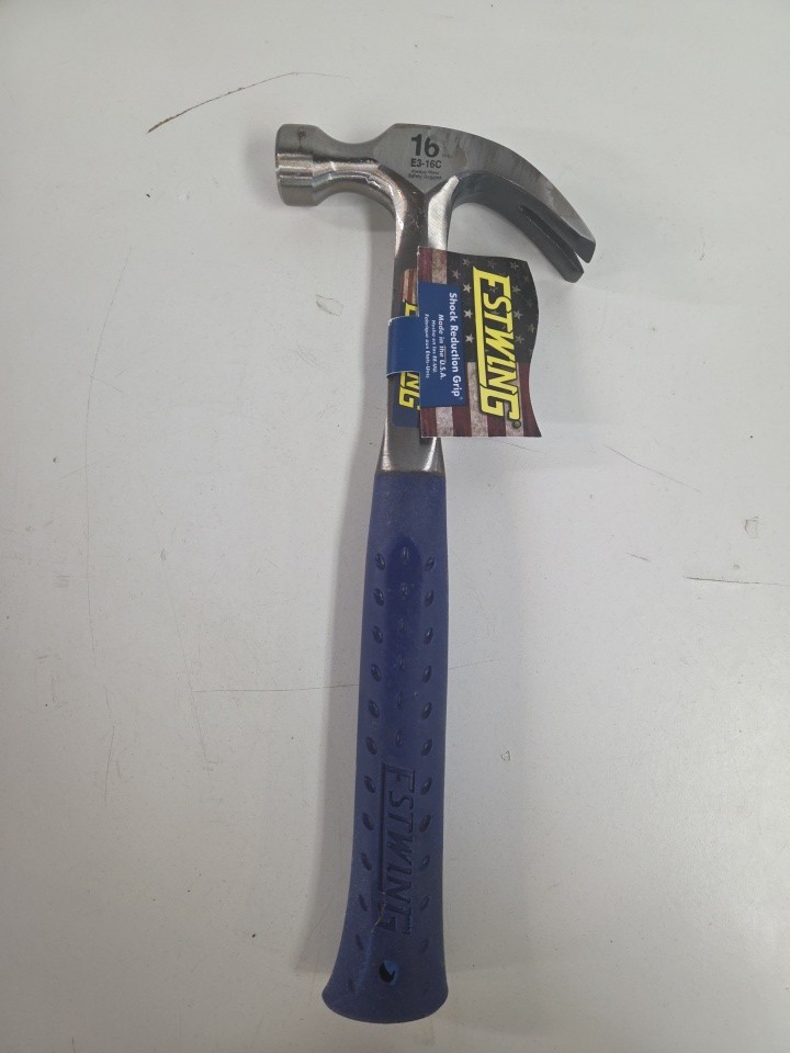 ESTWING Hammer 16 Oz USA Made Straight Rip Claw Hammer with Smooth Face & Shock gallery