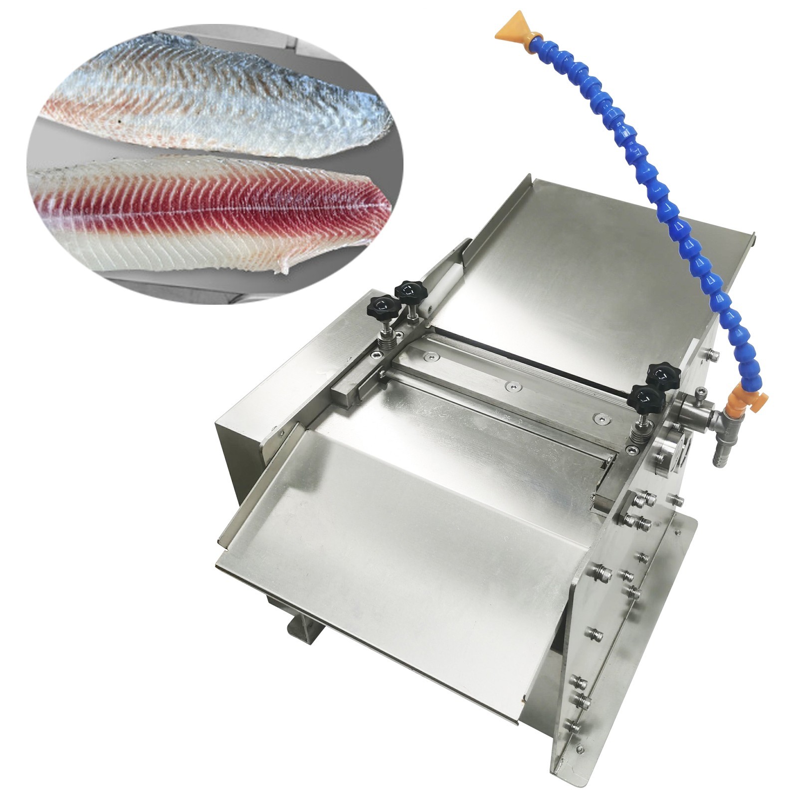 440Lb/H Commercial Auto Fish Skin Remover for Restaurants, Seafood Plants 110V gallery