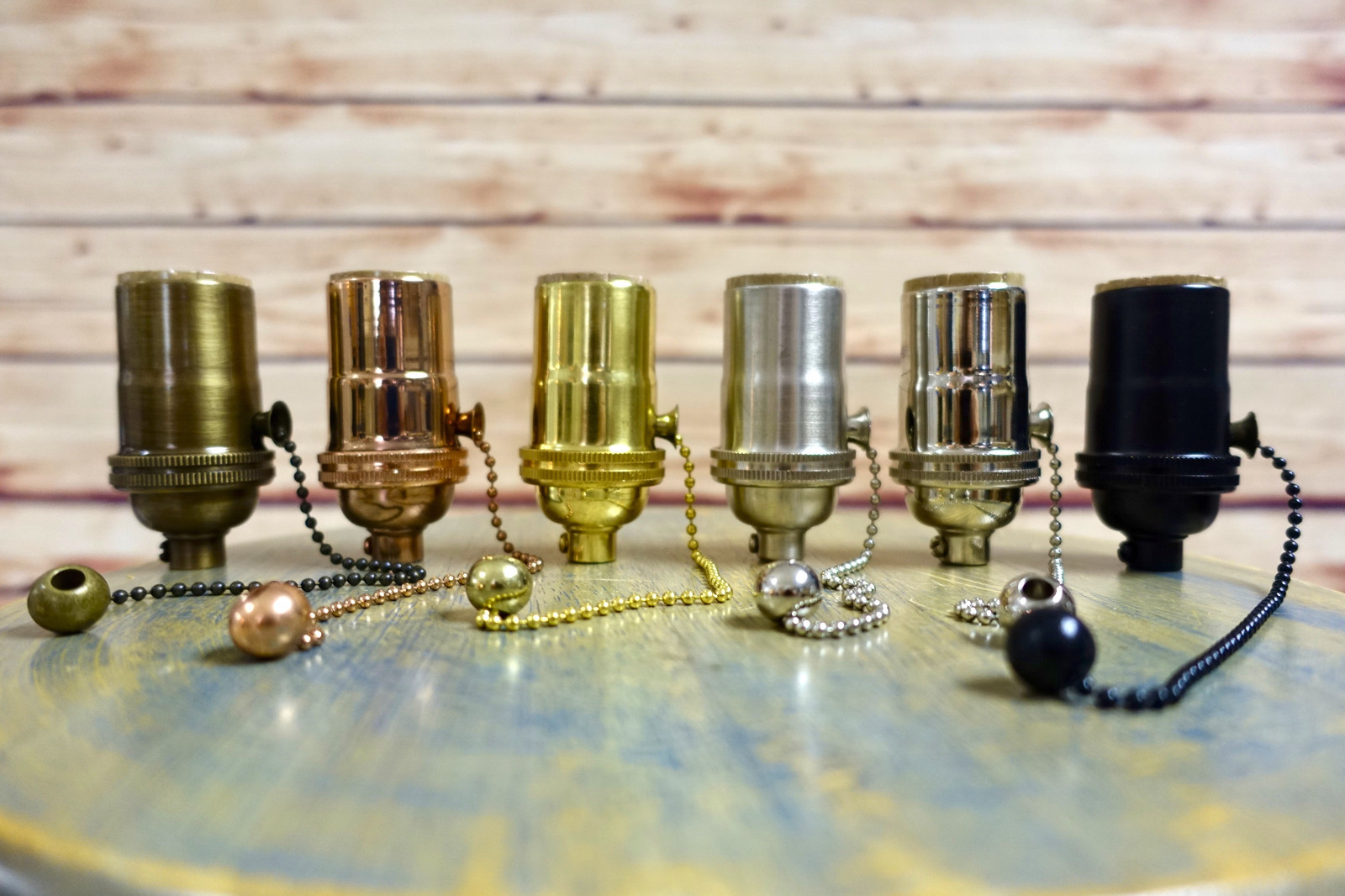 Solid Brass Light Socket, Pull Chain On/Off, Vintage Industrial Lamps Pendants gallery
