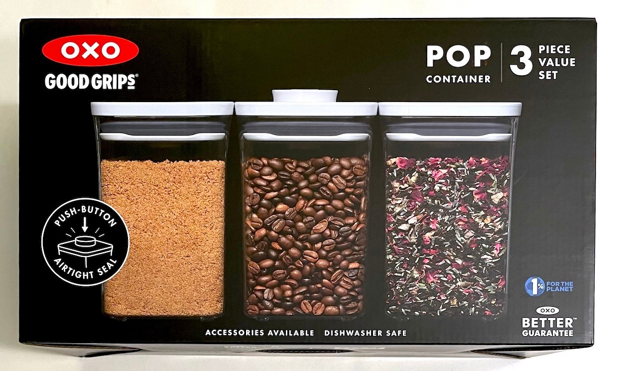 OXO Good Grips POP Container 3 Piece Storage Set, BPA-Free Plastic, NEW in Box gallery