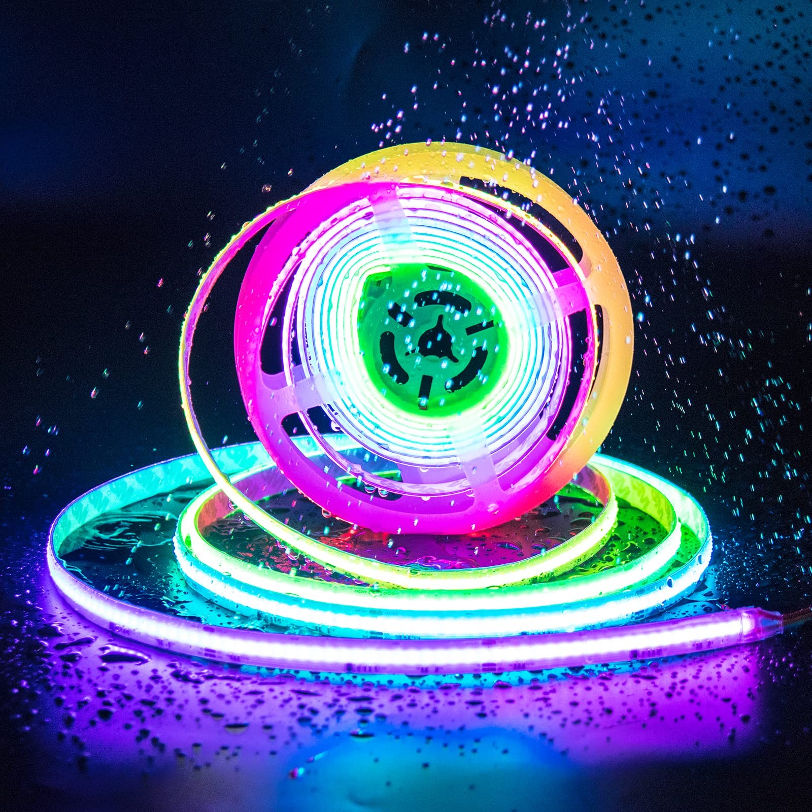 IP65 Waterproof RGB Smart IC COB LED Strip Light Addressable 24ft/7.5m,24V Co... gallery