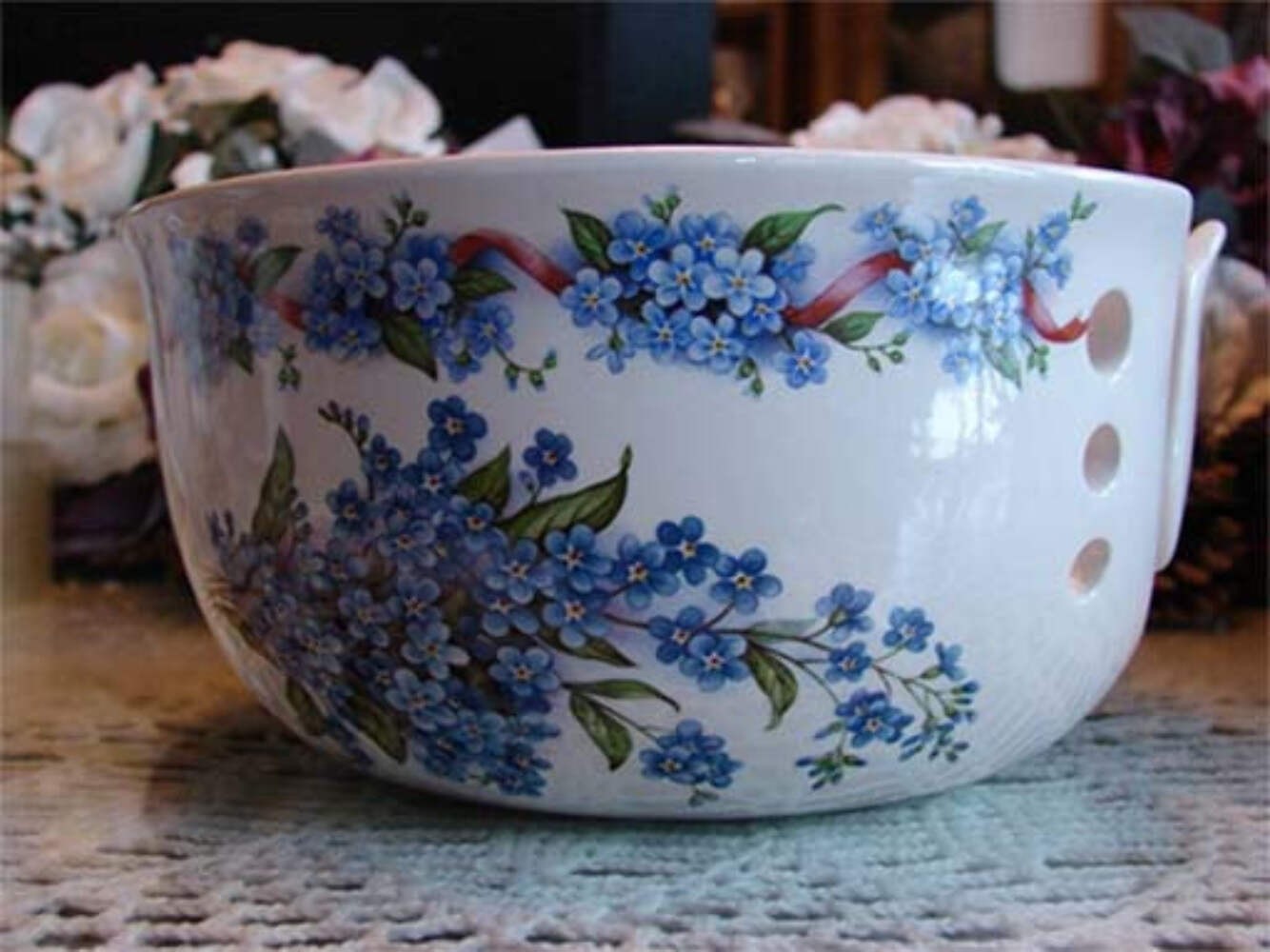 Flowers Forget Me Not Spray Blue 2 Inch 12 pcs Overglaze Ceramic Decals gallery