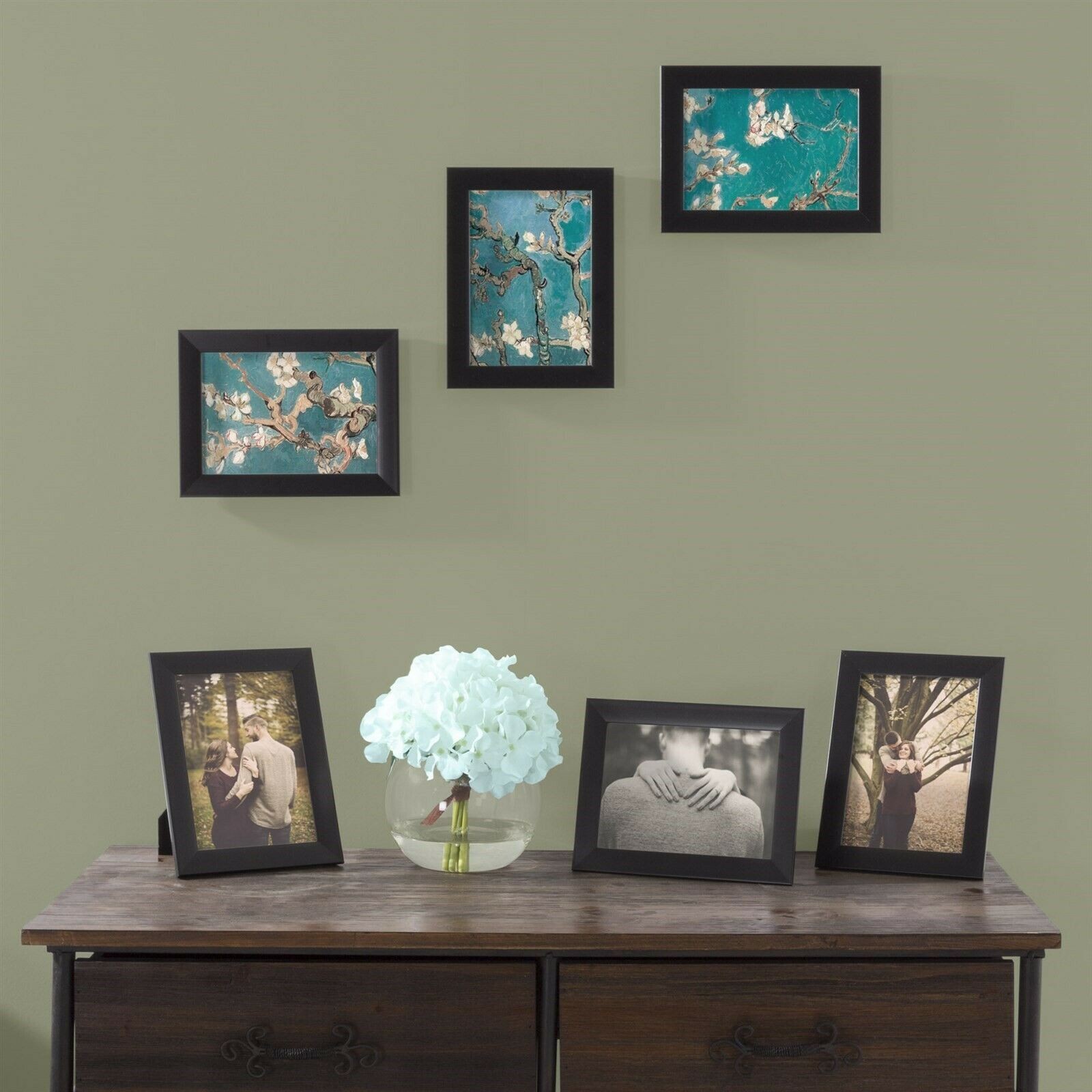 Picture Frame Set 5 x 7 In. Pack for Picture Gallery Wall with Stand Hanging gallery