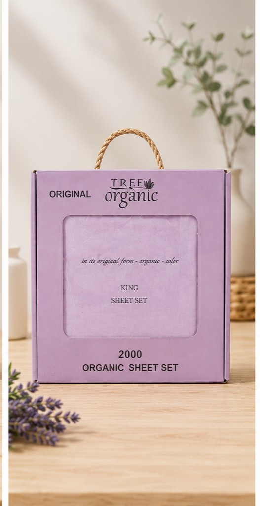 Tree Organic King Sheet Sets (Lavender) – 2000 Collection – Organic Cotton gallery