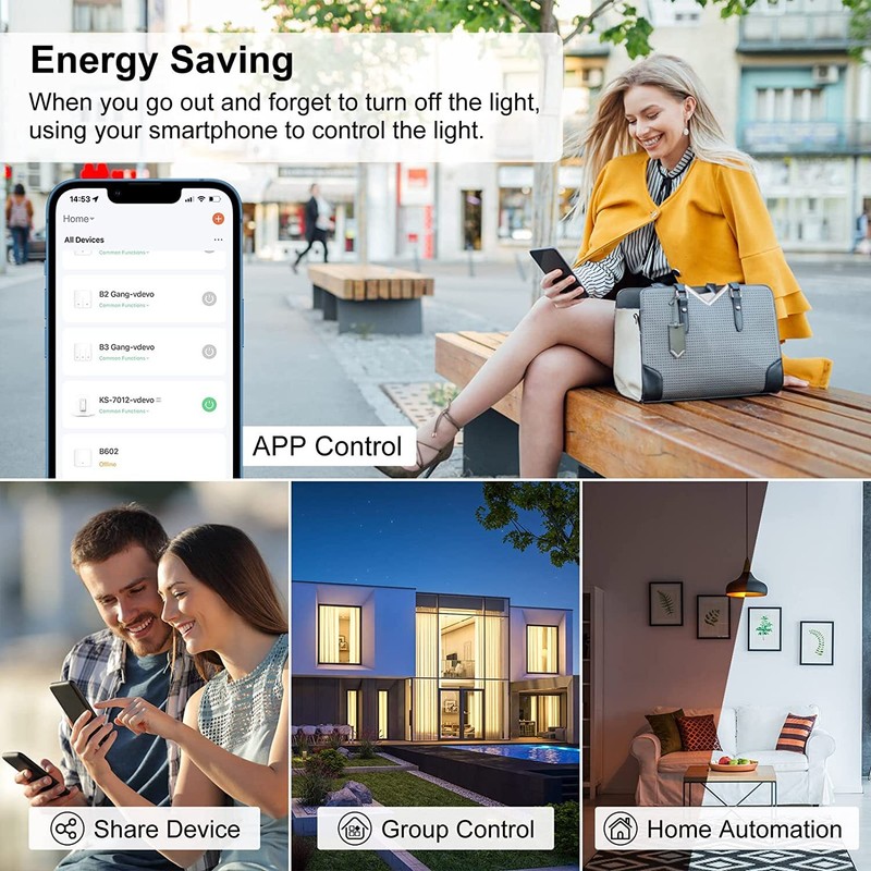 Nexete Smart Dimmer Light Switch WiFi Works with Amazon Alexa Google Home IFTTT gallery