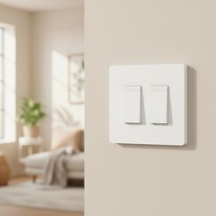Smart 2-Gang Dimmer Switch for Adjustable Lighting & Easy Setup, No Hub Required