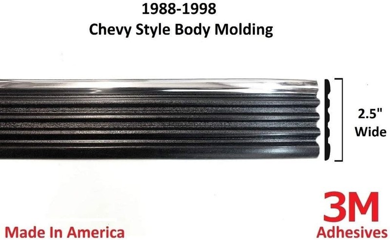 Replacement Chrome Side Body Trim Molding for 1988-1998 Chevy GMC Tahoe Suburban gallery