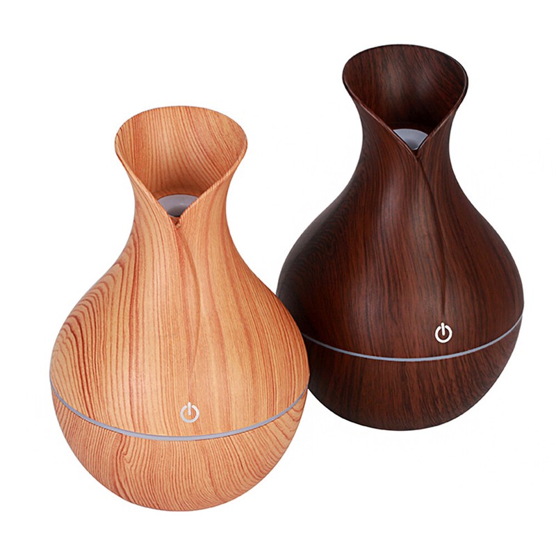 130ML Aroma Essential Oil Diffuser Wood Grain Aromatherapy Humidifier - 2 colors gallery