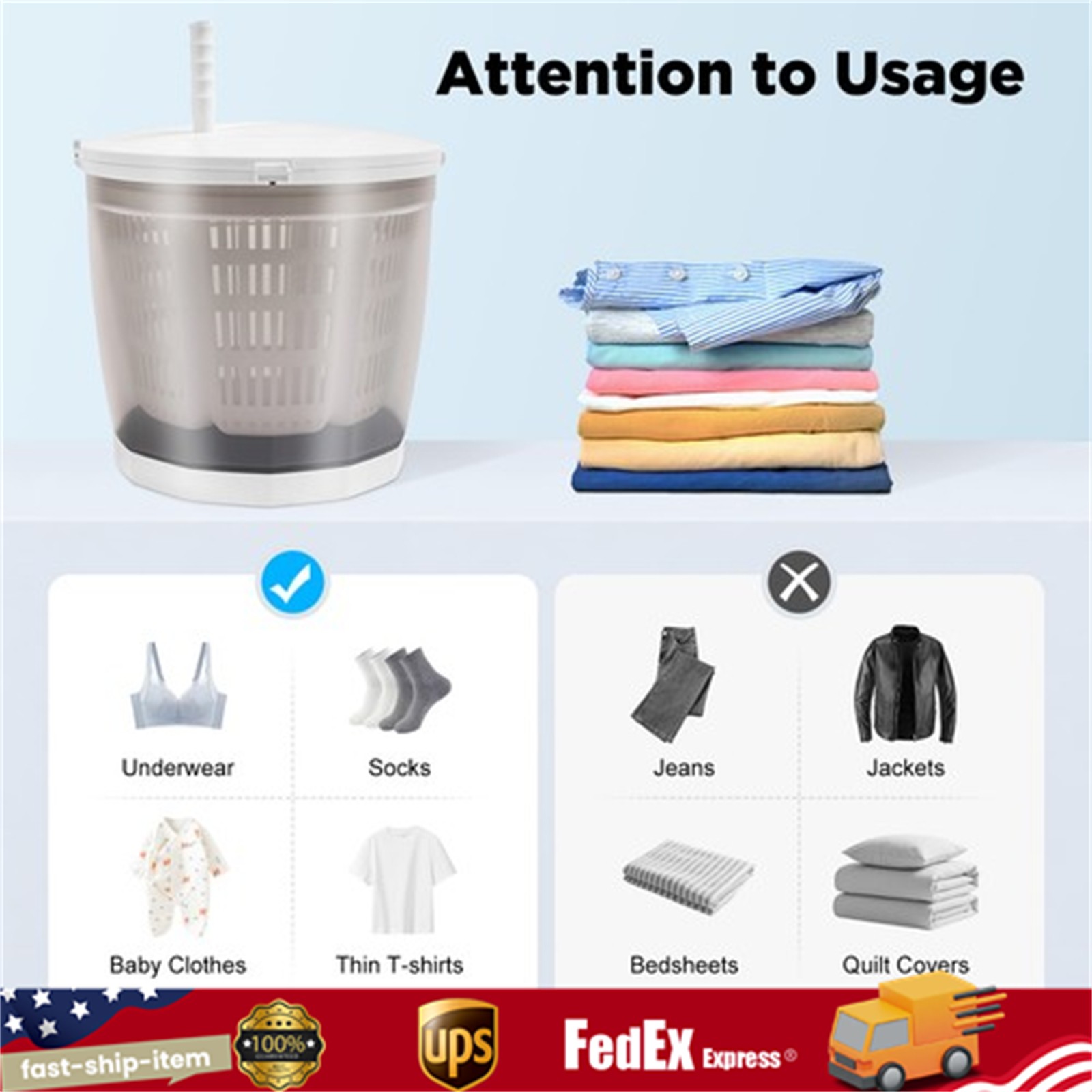 2 in 1 Hand Operated Washing Machine Spin Dryer Manual Clothes Washer For Travel gallery