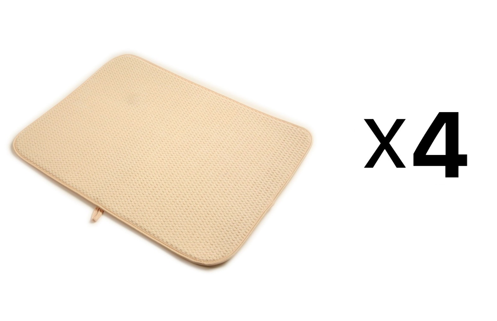 Norpro 24 x 18 Inches Microfiber Dish Drying Mat - Cream (4-Pack) gallery