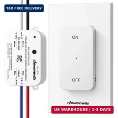 DEWENWILS Wireless Remote Light Switch, 15A Hight Power Wireless Remote Switch,