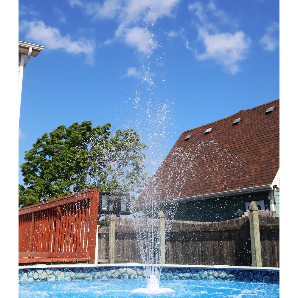 Aqua Select Grecian Floating Triple Tier Swimming Pool Fountain, White gallery