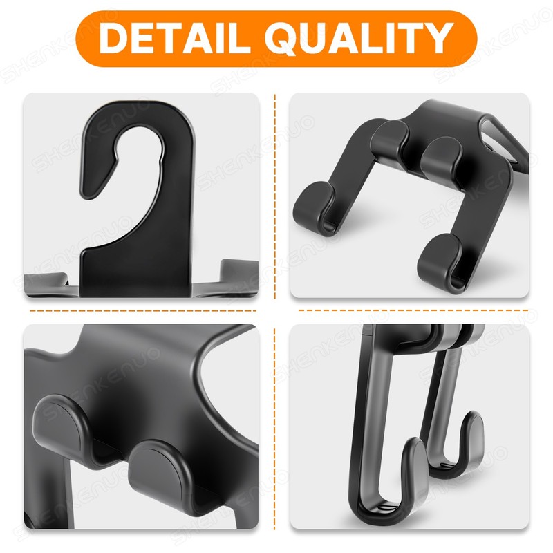 Universal Car Headrest Hook Plastic Seat Back Hanger Bag Storage Cloth Holder gallery
