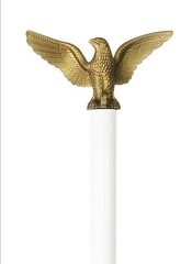 GOLD COLORED PLASTIC EAGLE FINIAL FOR 3/4″ METAL FLAG POLE TOPPER
