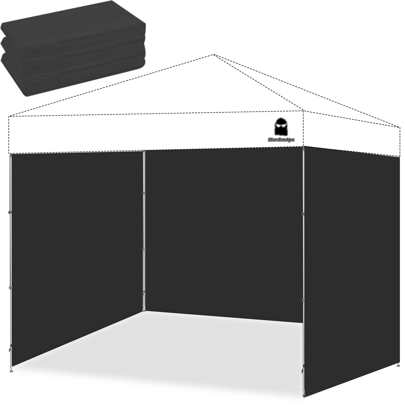 10x10 Pop Up Canopy Tent Sidewalls - Straight Leg Compatible, 300D Waterproof... gallery