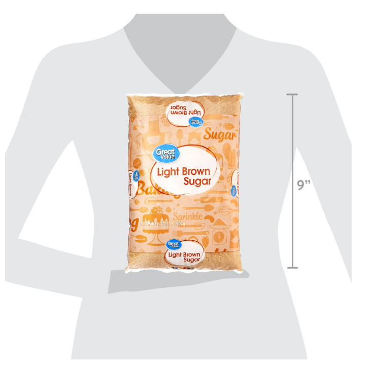 (4 pack) Great Value Light Brown Sugar, 32 oz, Free Shipping... gallery