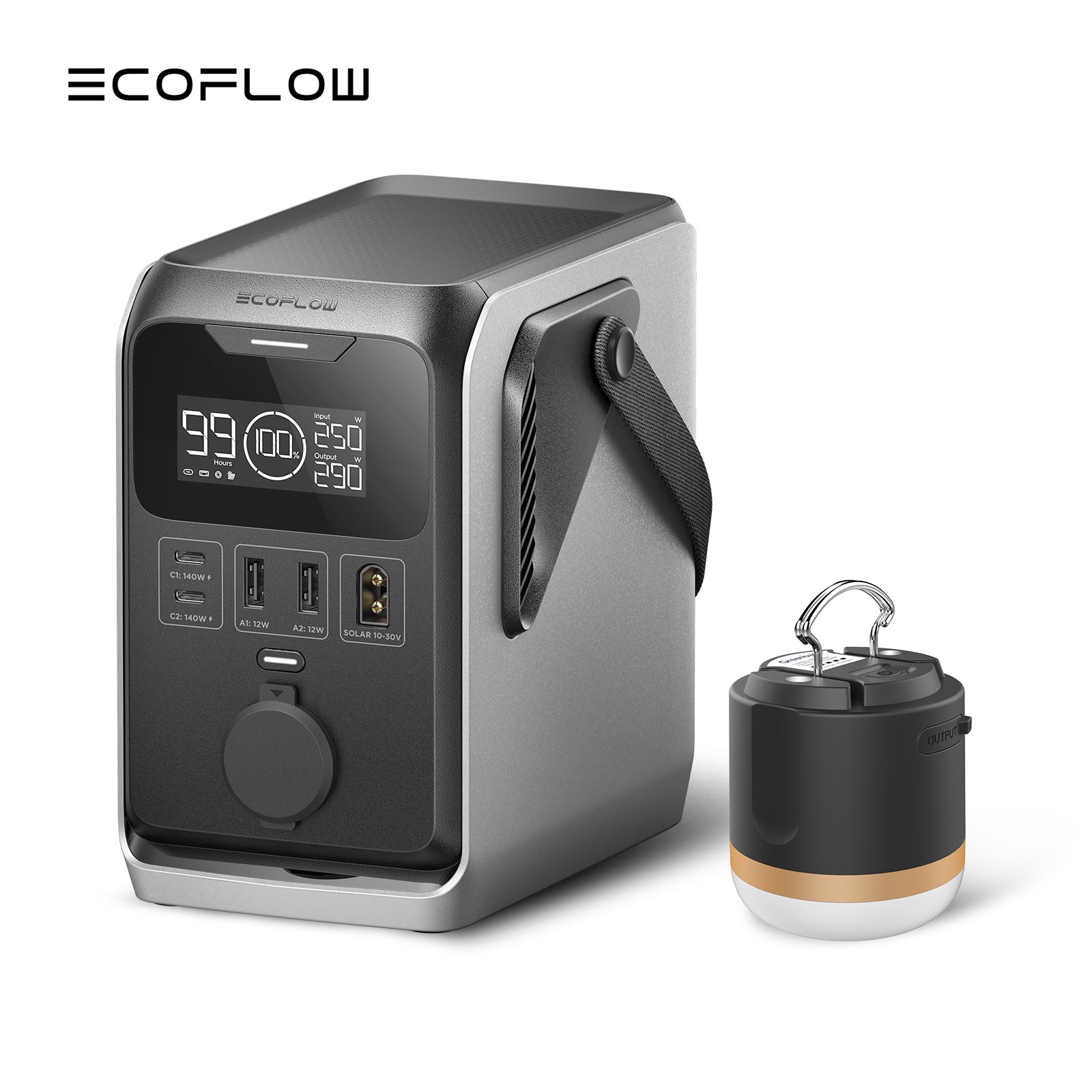 EcoFlow TRAIL 300 DC Portable Power Station 288Wh Battery with Camping Lamp gallery