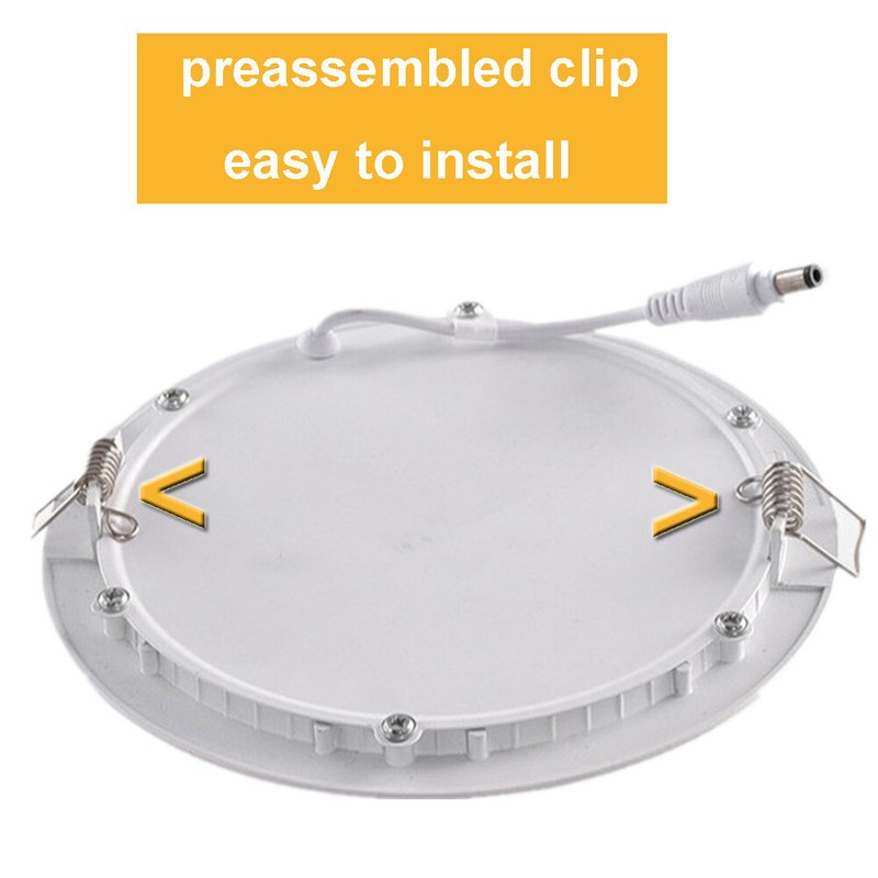10 Pack 8 INCH Ceiling Light Recessed 6500k Cool White 85v-265v Flat Panel Bulb gallery