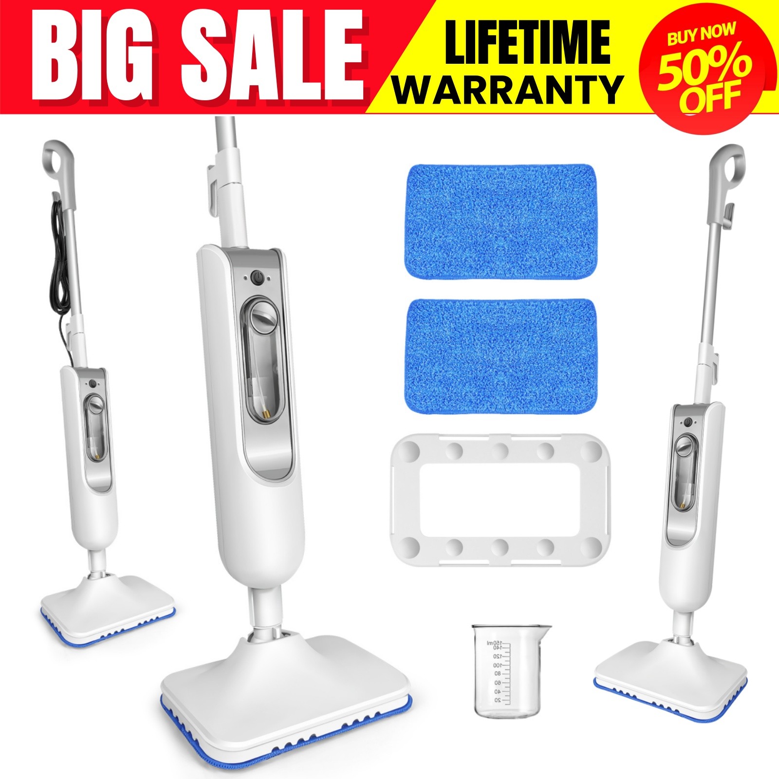 3500W Multipurpose Lightweight Steam Mop for Tile and Hardwood Floor All in one gallery