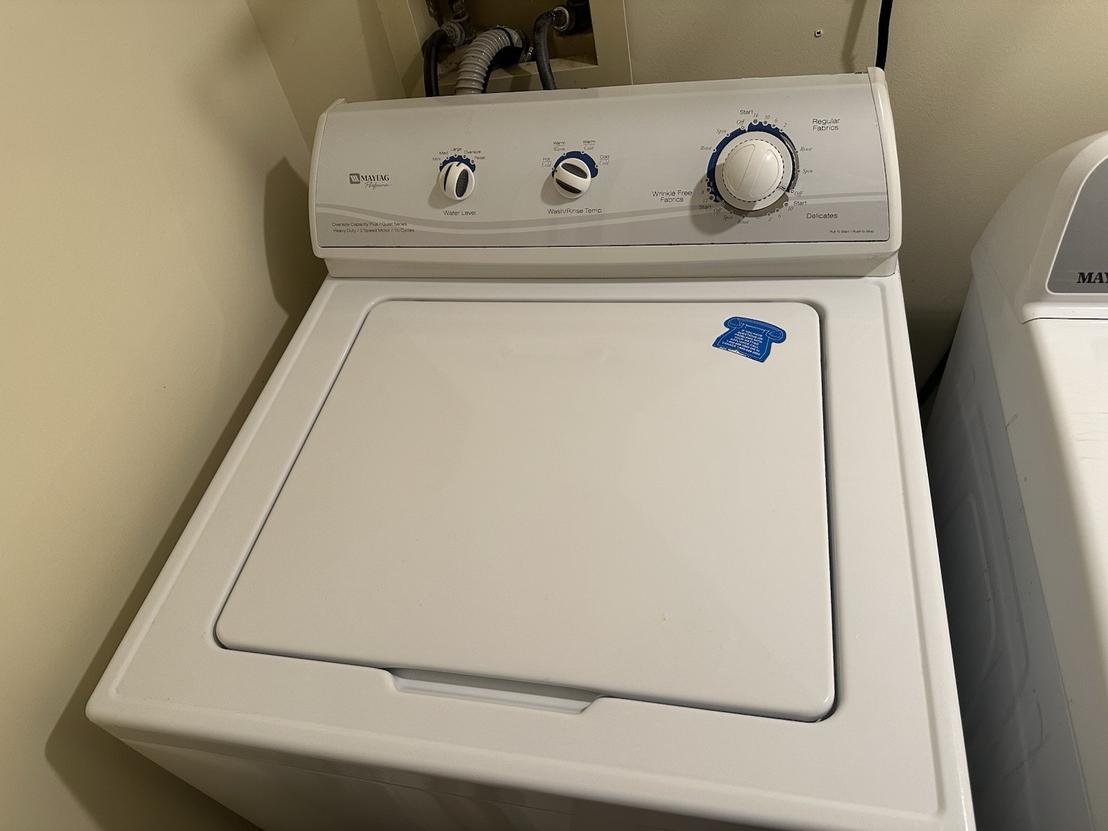 Maytag Performa Top-Load Electric Washer & Maytag Pet pro Electric Dryer gallery