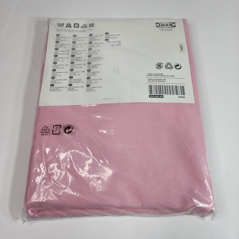 VIVAN Curtains 1 pair pink polyester cotton New 57in x 98.5in (145x250 CM) New gallery