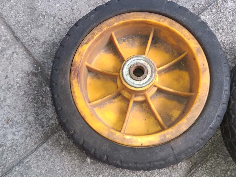 Two (2)Mclane 8" Plastic Wheel w/double side bearing&tire Assy Rep. Part# 7058-8 gallery