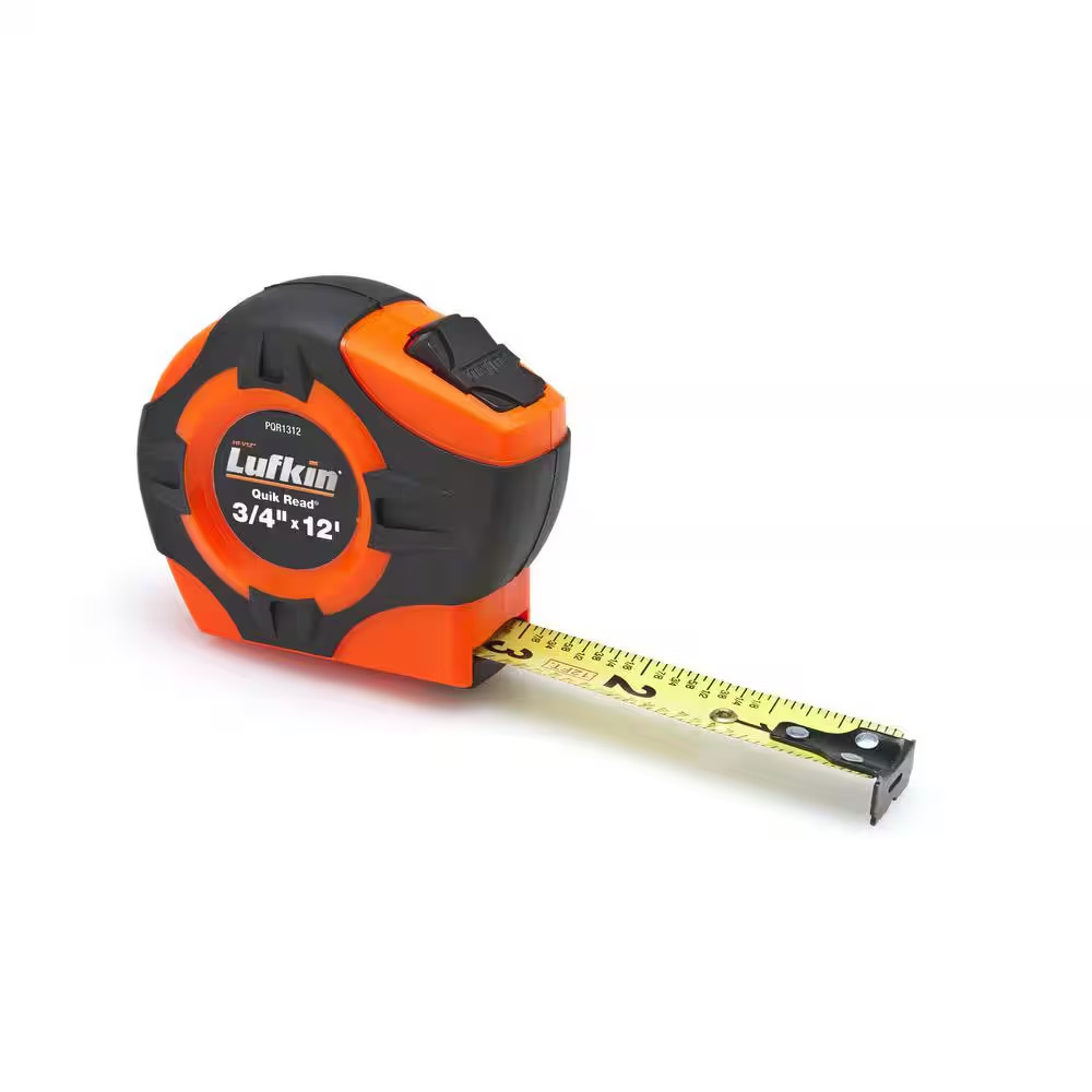 Lufkin 3/4 In. X 12 Ft. Quickread Power Return Tape Measure Free Ship NEW gallery