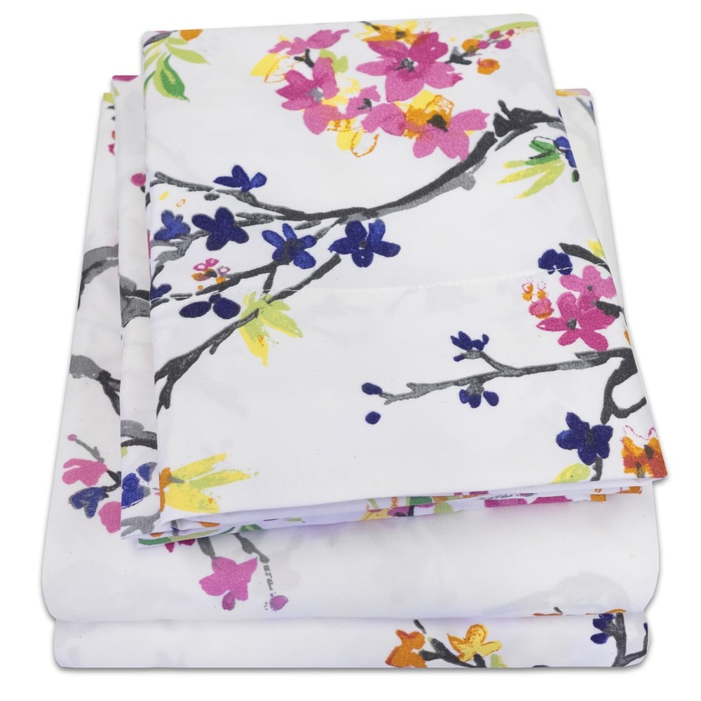 1500 Supreme Collection Extra Soft Botanical Bright Whimsical Watercolor Pattern