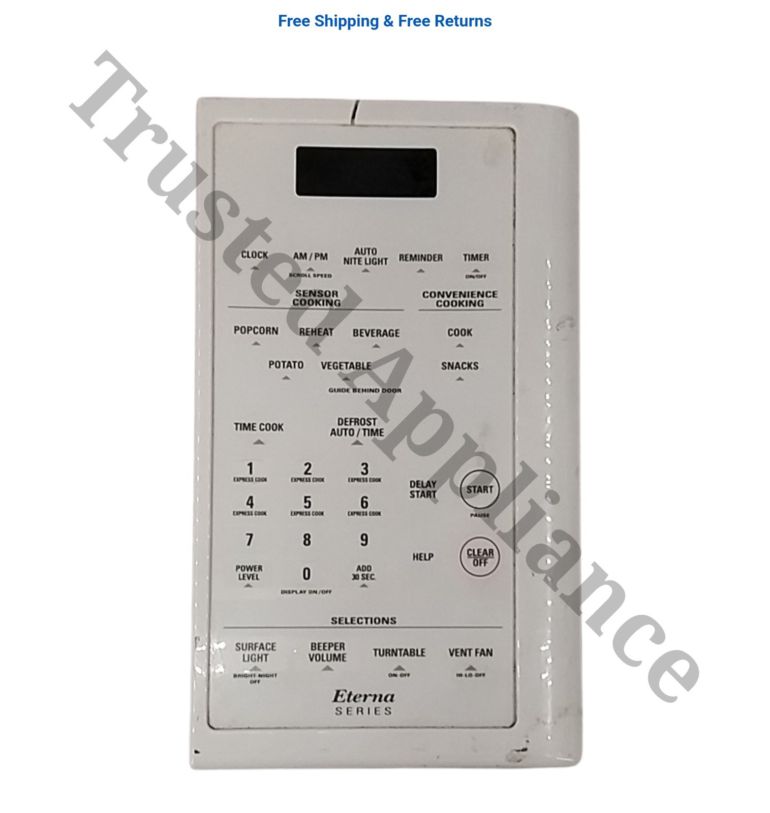 GE Microwave Control Panel Console WB07X10364 WHITE gallery