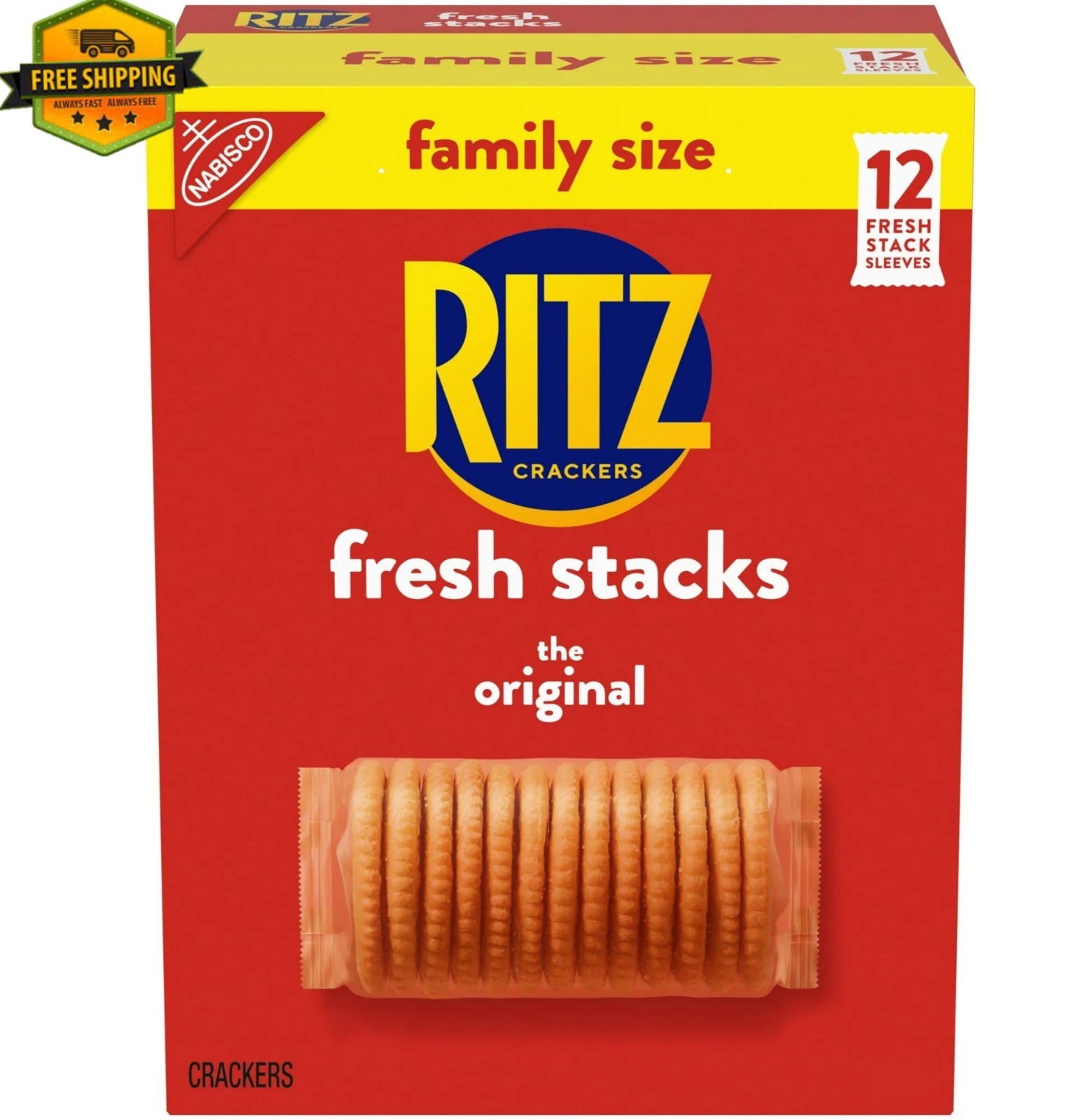 RITZ Fresh Stacks Original Saltine Crackers, Family Size Travel Snacks, 17.8 oz gallery