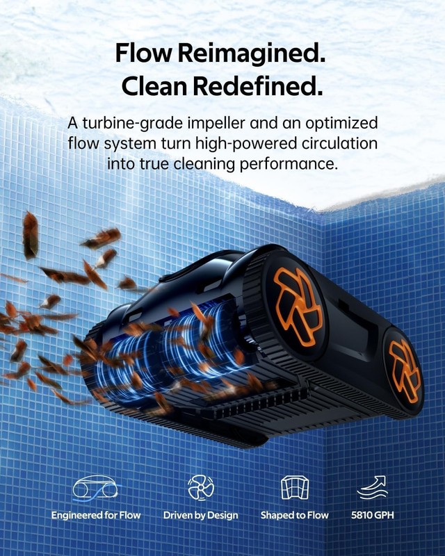 iGarden Pool Cleaner K60, 6H Runtime Cordless Robotic Pool Vacuum gallery