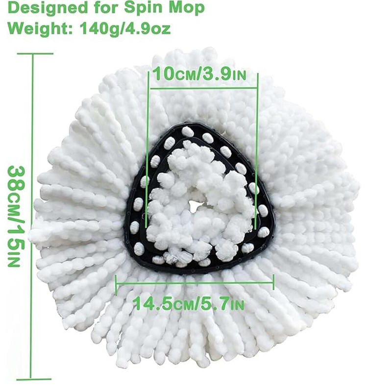 Compatible with Triangle Spin Mop microfiber mop refill for 360-degree Spin Mop gallery