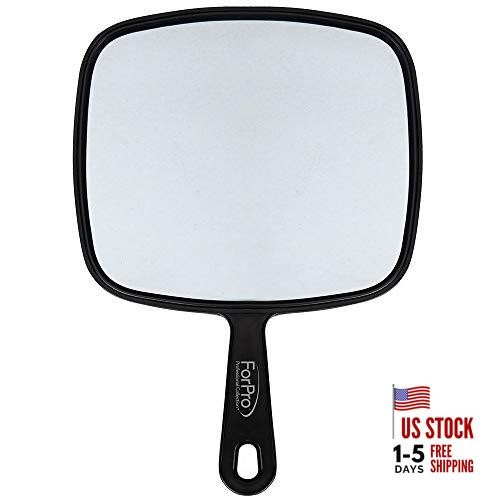Extra Large Hand Mirror with Handle, 9" W x 12" L, Multi-Purpose X-Large