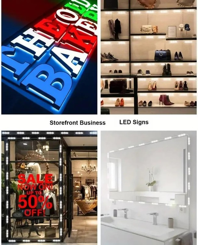 200PCS LED Module 12V DC 6500K White 1W Waterproof Decorative for Letter Signs gallery