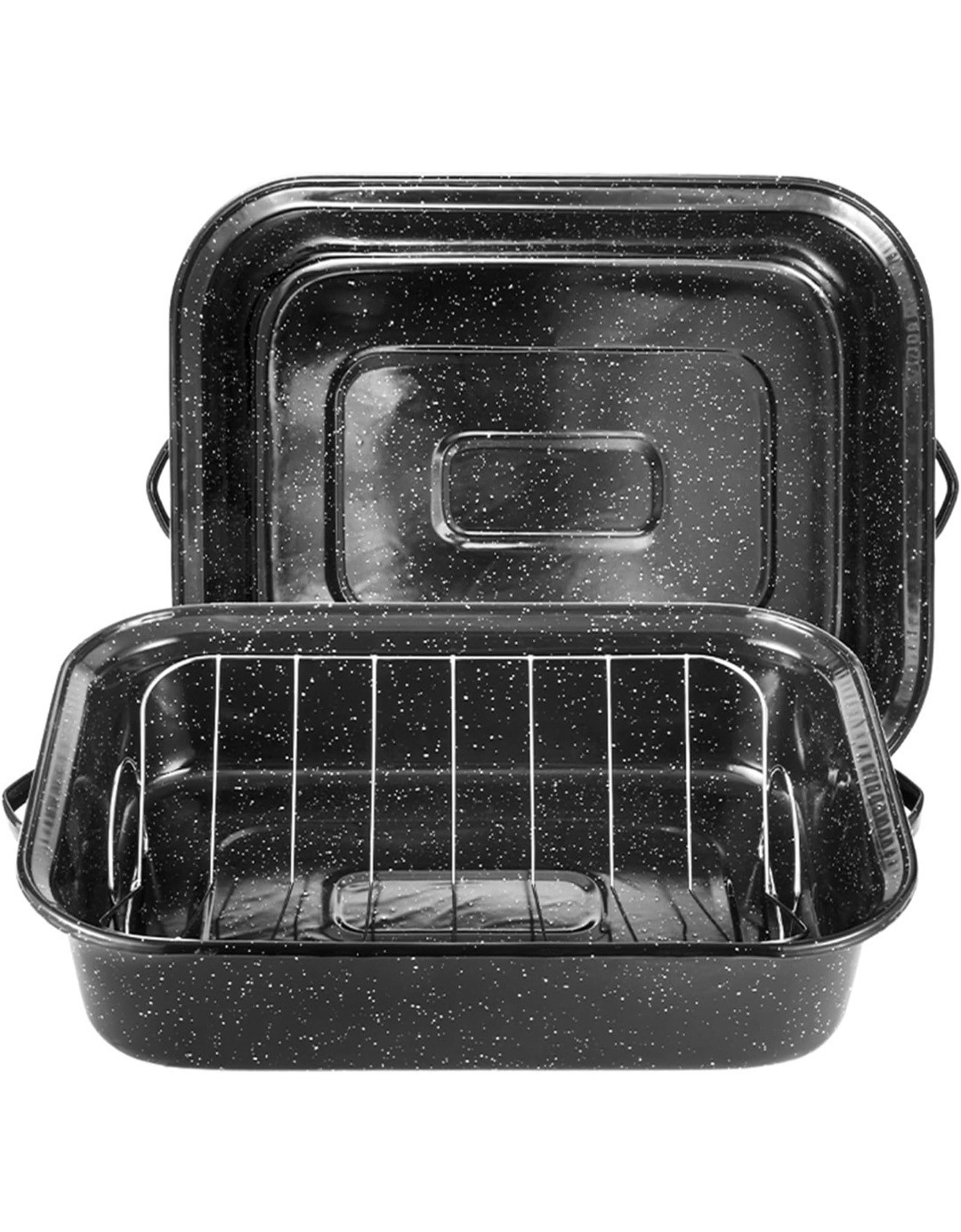 21 Inch Roasting Pan, Extra Large Rectangle Roasting Pan With Rack, 25lb gallery