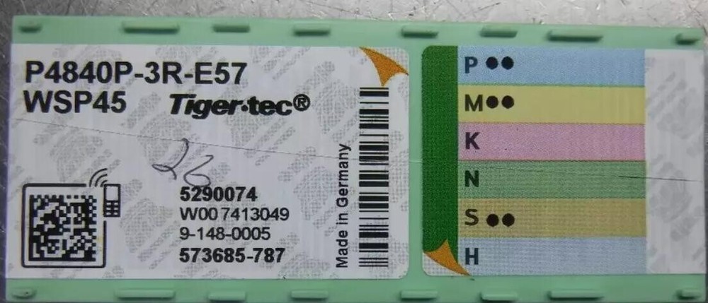 Original cemented carbide blade 10 tablets P4840P-3R-E57 WSP45