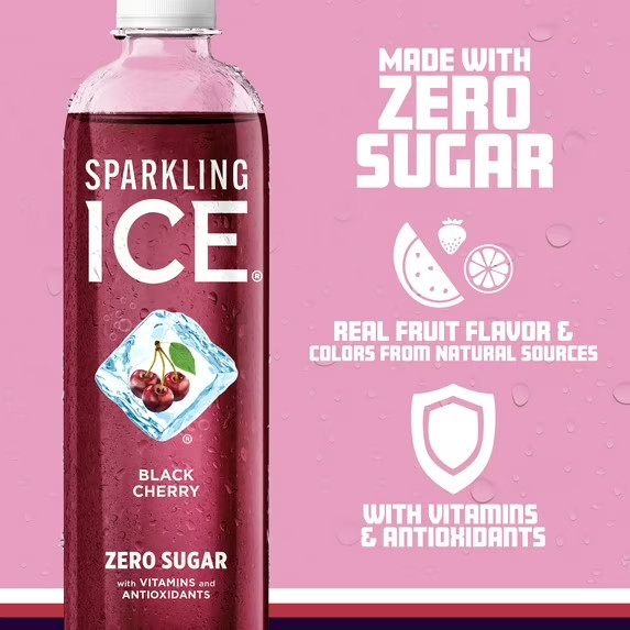 Sparkling Ice® Naturally Flavored Black Cherry Sparkling Water, 17 fl oz gallery
