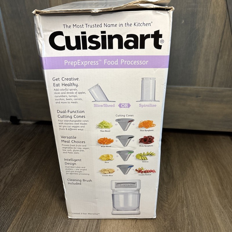 Cuisinart SSL-100 Prep Express Slice Shred Spiralizer Food Processor White gallery