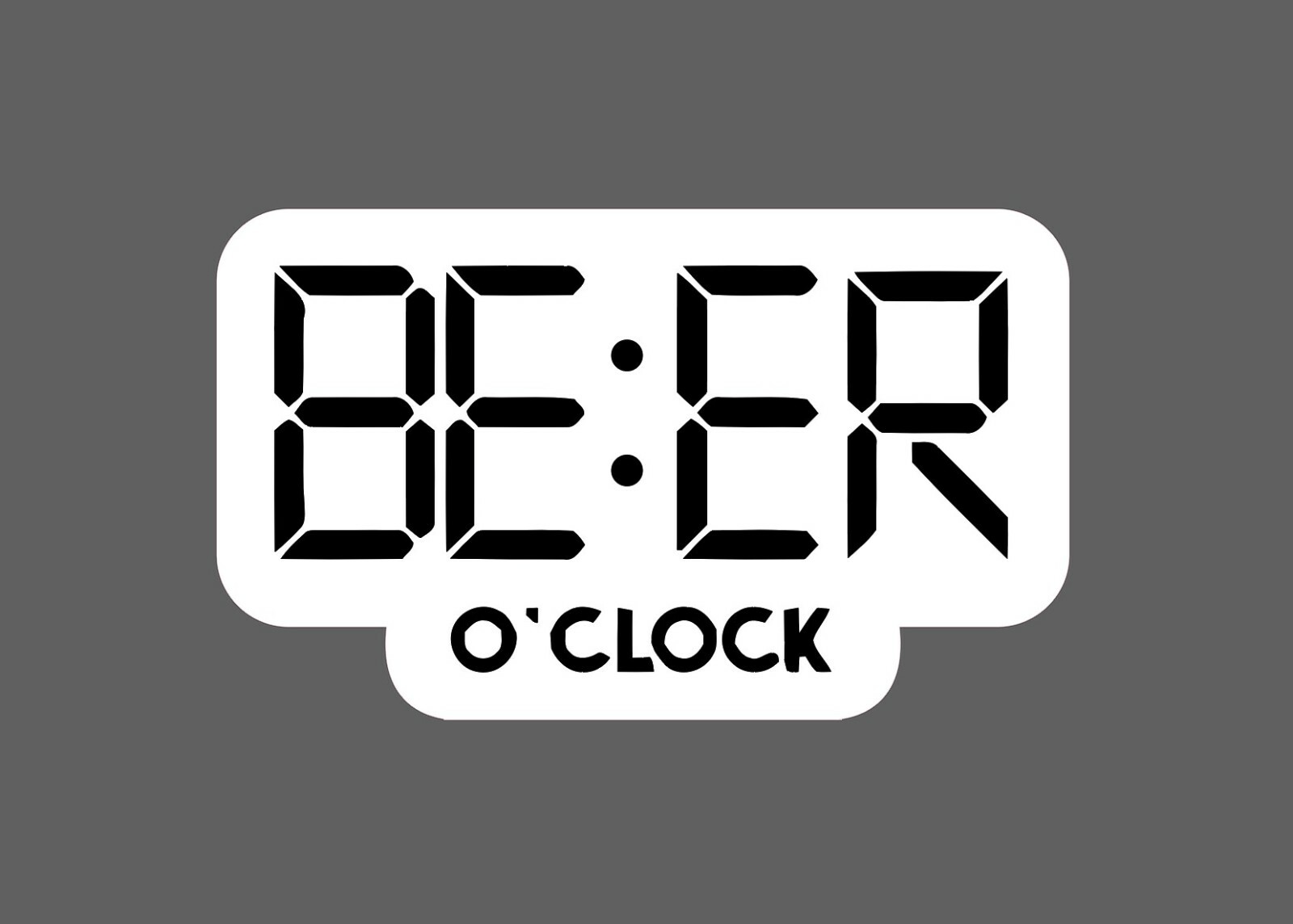Beer O'clock Sticker Time Waterproof - Buy Any 4 For $1.75 Each Storewide! gallery