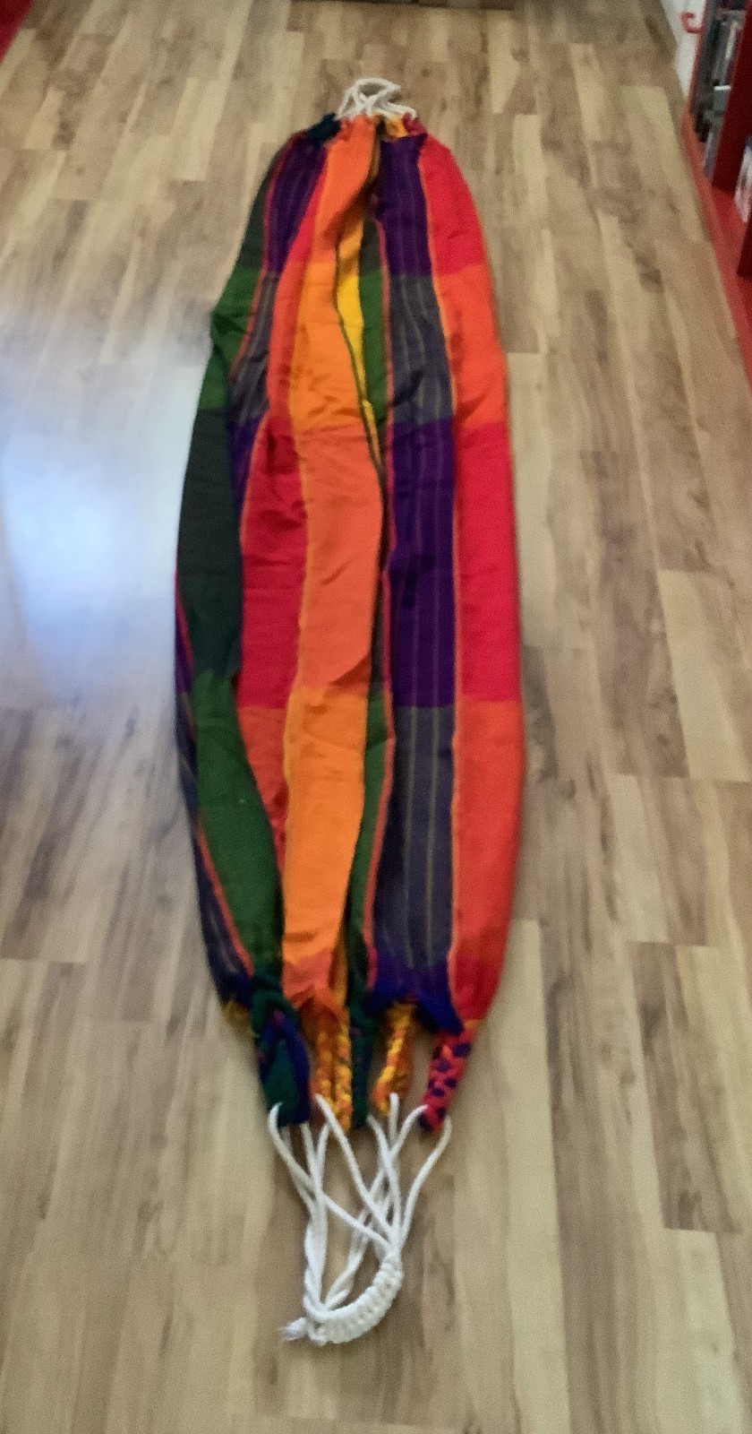 FOLDABLE HANDMADE HAMMOCKS MADE IN ECUADOR MULTICOLOR COTTON CANVAS OPEN BOX gallery