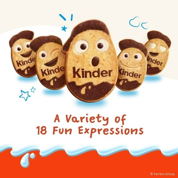 Kinder Kinderini Shortbread Cookies Fun Faces Biscuits 8.8 Oz gallery