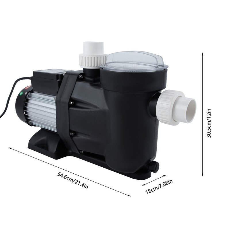1.5HP Single Speed Pool Pump with Timer, 422.68qt/min Flow Rate, 52ft Lift gallery