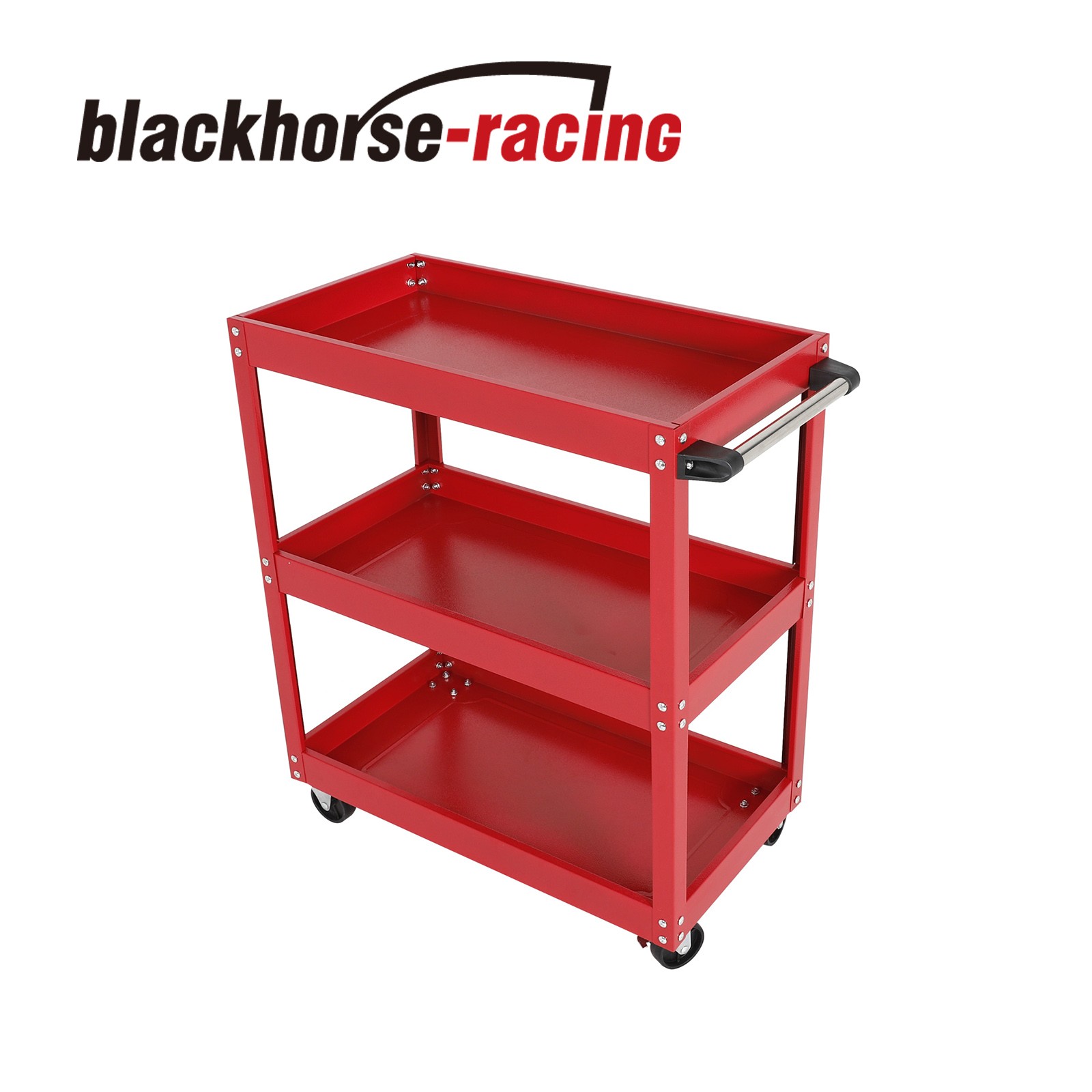 3 Tier Rolling Tool Cart Mechanic Tool Cart with Lockable Wheels 330LB Capacity gallery